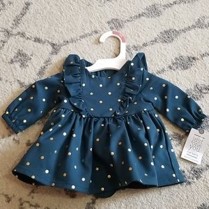 Newborn polka dot dress special occasion